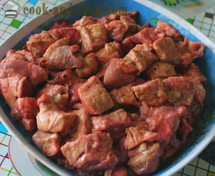 Svinekød lunger stuvet med urter - hvordan man kan tilberede svinekød lunger ordentligt, skridt for skridt opskrift fotos