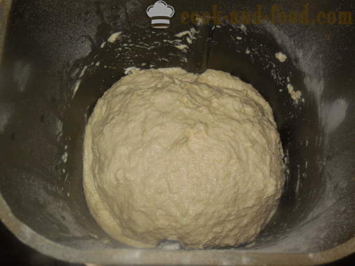 Ost brød på serum bagemaskine - hvordan til at bage brød i bagemaskinen med flødeost på et serum, en trin for trin opskrift fotos