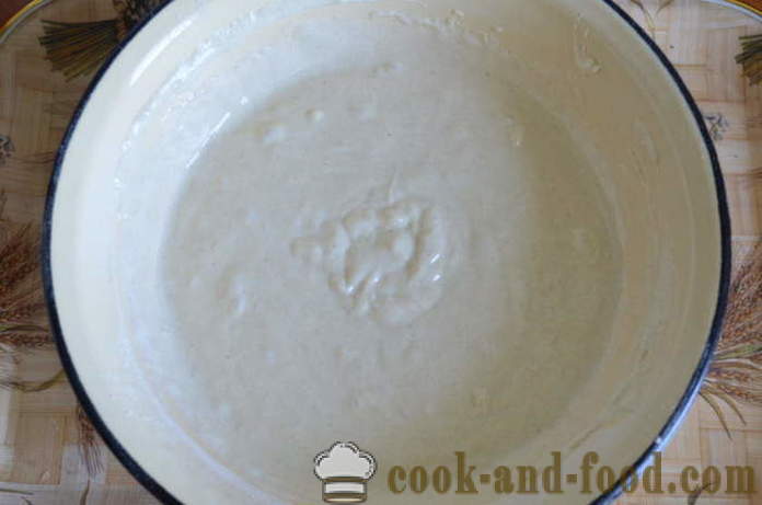 Hurtig fyldstof kage på yoghurt med spinat, æg og grønne løg - hvordan man forbereder gelé kage med kefir, en trin for trin opskrift fotos