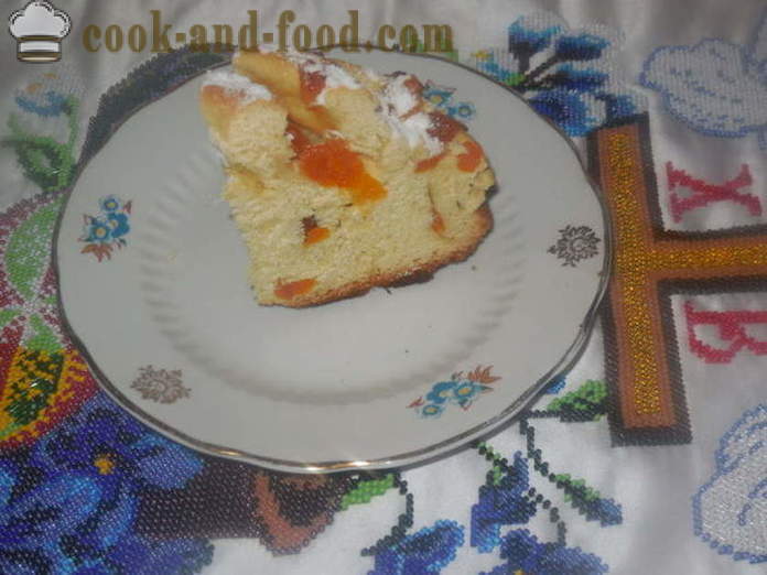 Påske kage med appelsinjuice eller kage-kraffin af kiks dej, hvordan at lave mad, en trin for trin opskrift fotos