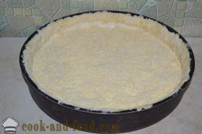 Tsar cheesecake med flødeost i ovnen - hvordan man laver en tærte dej med ost, en trin for trin opskrift fotos