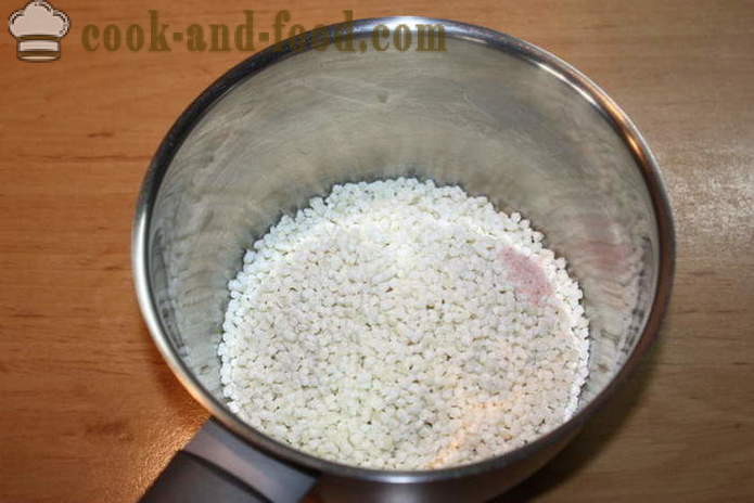 Mælk grød fra marv - hvordan man laver grød fra marv velsmagende, med en trin for trin opskrift fotos