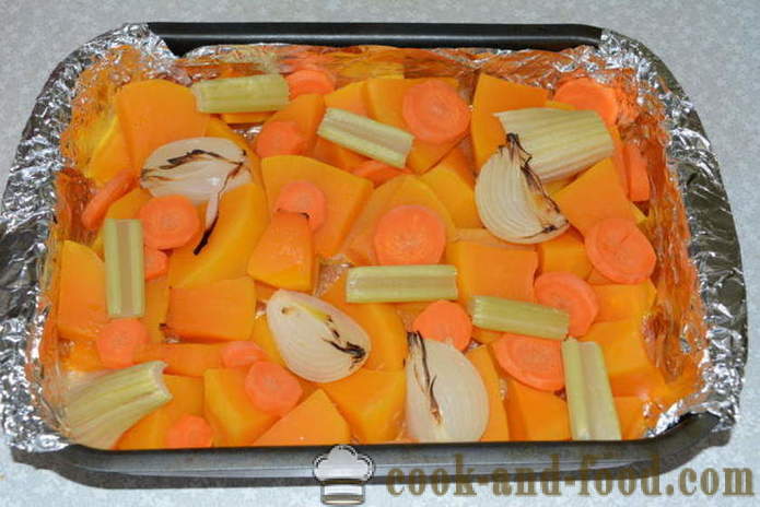 Fløde af græskar, gulerødder og selleri uden fløde - hvordan man laver en lækker græskarsuppe, en trin for trin opskrift fotos
