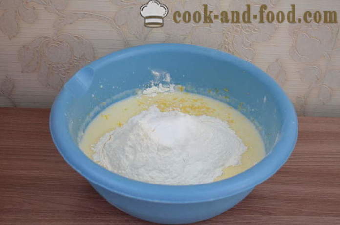 Hurtig kage på kefir uden fyld - hvordan man forbereder gelé kage med kefir i ovnen, med en trin for trin opskrift fotos