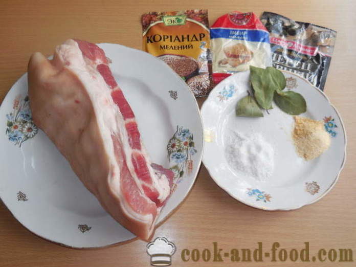 Kogt svinekød podcherevka rulle ærmet - hvordan at tilberede en lækker loaf svinekød bughinden, en trin for trin opskrift fotos