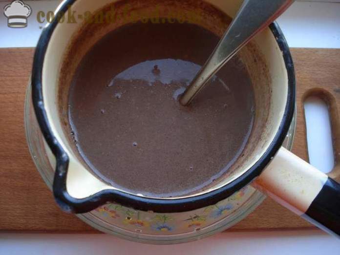 Hjemmelavet is med kakao og stivelse - hvordan man laver chokolade is derhjemme, trin for trin opskrift fotos