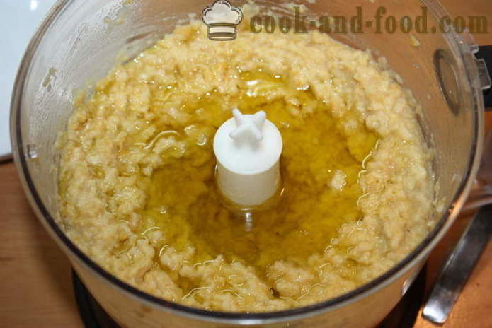 Hjemmelavet hummus af kikærter - hvordan man laver hummus derhjemme, trin for trin opskrift fotos