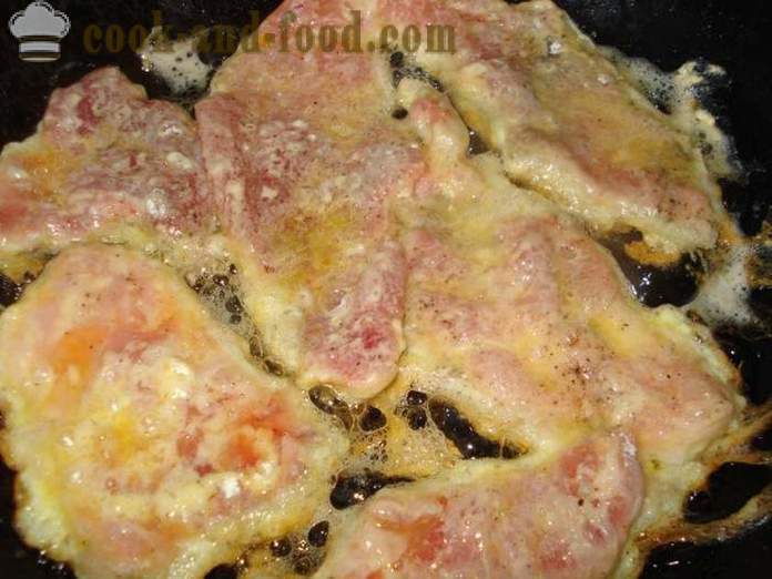 Saftige svinekoteletter i dej - hvordan man laver en blød og saftig kotelet i panden, en trin for trin opskrift fotos