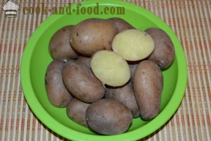 Kogte kartofler i deres skind til en salat - hvordan man kan tilberede kartofler i deres skind i en gryde, med en trin for trin opskrift fotos