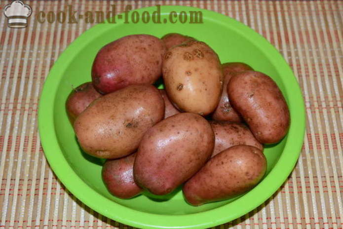 Kogte kartofler i deres skind til en salat - hvordan man kan tilberede kartofler i deres skind i en gryde, med en trin for trin opskrift fotos