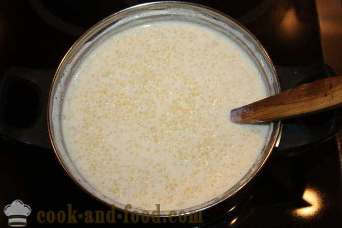 Hirse grød med mælk og en banan - hvordan man kan lave mad hirse grød med mælk ordentligt, trin for trin opskrift fotos