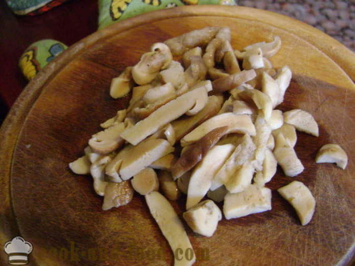 Lækker svampesuppe fra de frosne hvide svampe - hvordan man kan koge suppe fra de frosne hvide svampe, en trin for trin opskrift fotos