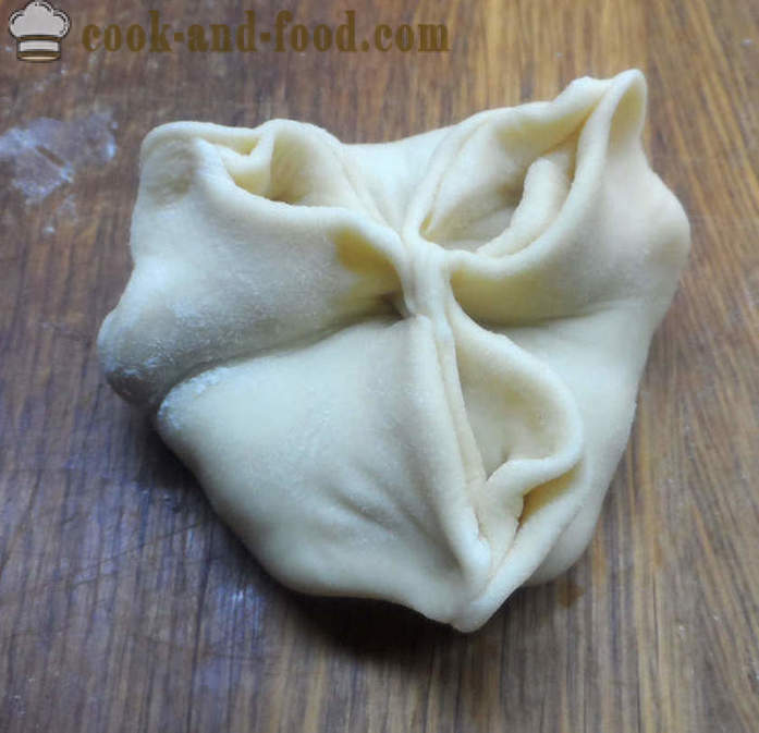 Sådan forme dumplings trin for trin - opskriften med et foto