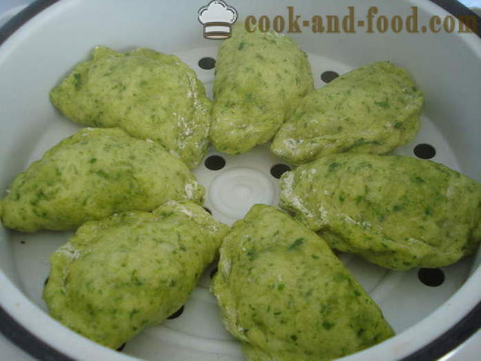 Frodige dumplings dampet, yoghurt og kartofler - hvordan man laver dumplings med kartofler dampet, med en trin for trin opskrift fotos