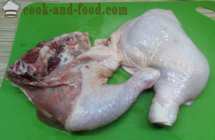 Fyldte kyllingelår - hvordan man laver fyld kylling ben, skridt for skridt opskrift fotos