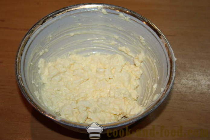 Jødisk appetitvækker af smeltet ost med hvidløg - hvordan man laver jødisk appetitvækker med hvidløg, en trin for trin opskrift fotos