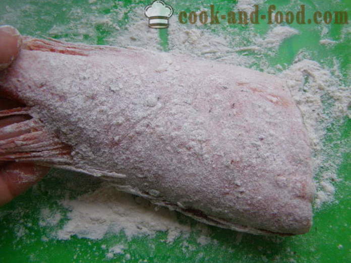 Sea bass stegt i en gryde - hvordan man laver stegt aborre, en trin for trin opskrift fotos