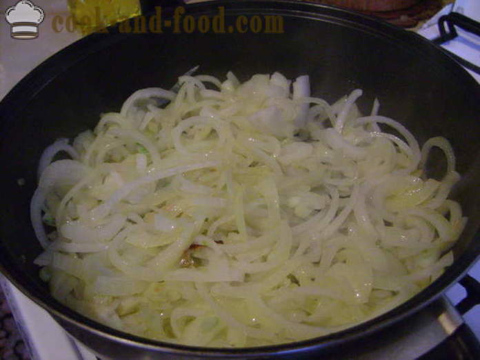 En lækker opskrift brotoly stuvet med løg og grøntsager - tilberedning brotola fisk med mayonnaise, en trin for trin opskrift fotos