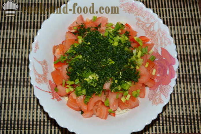 Salat med kinakål, tomater og peberfrugter - hvordan man forbereder en salat af kinakål, en trin for trin opskrift fotos