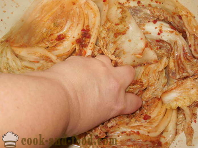 Kinakål kimchi på koreansk - hvordan man laver kimchi derhjemme, trin for trin opskrift fotos