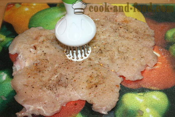 Meatloaf kyllingebryst proppet med svampe og hakket kød i ovnen - hvordan man laver en farsbrød derhjemme, trin for trin opskrift fotos