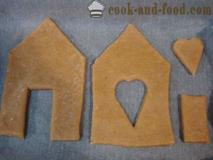 Gingerbread hus honningkager dejen med hænderne - hvordan man laver en honningkager hus derhjemme, trin for trin opskrift fotos