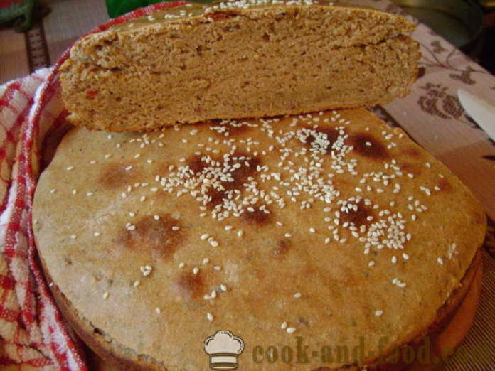 Usyret brød i ovnen - hvordan til at bage usyret brød derhjemme, trin for trin opskrift fotos
