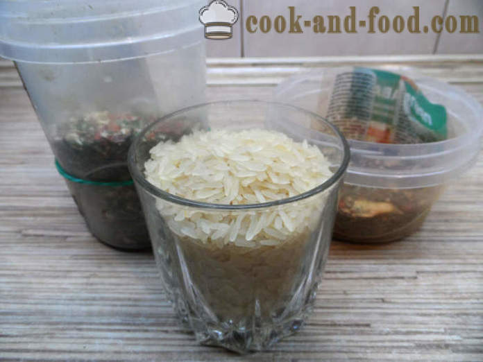 Risotto med grøntsager i multivarka frosne og tørrede - hvordan man laver risotto i multivarka derhjemme, skridt for skridt opskrift fotos