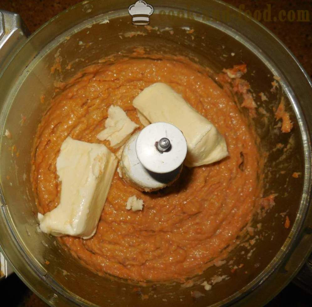 Classic Pate sild med smeltet ost og gulerødder - hvordan man tilbereder foie sild i hjemmet, trin for trin opskrift fotos