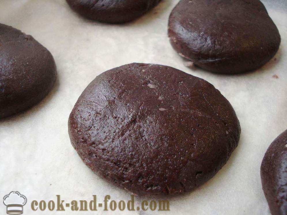 Hjemmelavet chokolade chip cookies med kakao hurtigt og enkelt - hvordan man laver chokolade chip cookies derhjemme, skridt for skridt opskrift fotos