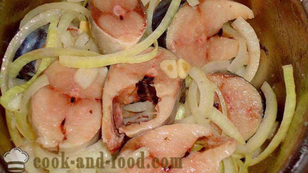 Lækker marineret makrel - som en velsmagende lage makrel i hjemmet, trin for trin opskrift fotos