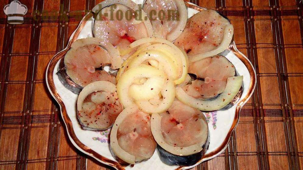 Lækker marineret makrel - som en velsmagende lage makrel i hjemmet, trin for trin opskrift fotos