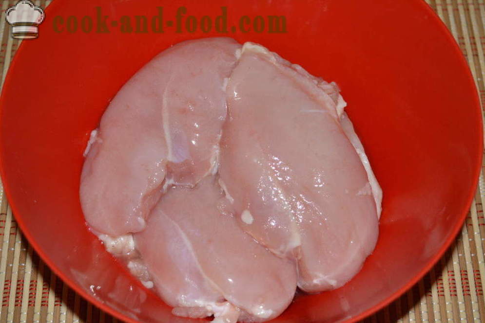 Indenlandske kylling pølser i maden film til børn - hvordan man laver kylling pølser derhjemme, skridt for skridt opskrift fotos