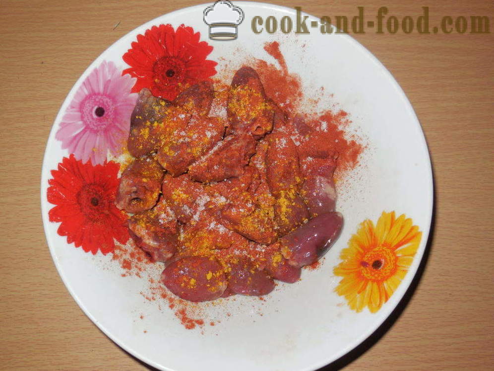 Shish kebab på spyd af kylling hjerter - hvordan man tilbereder lækre grillspyd af kylling hjerter, en trin for trin opskrift fotos