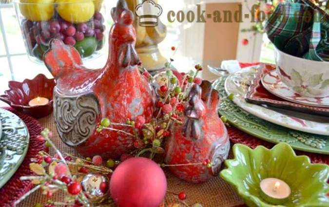Julepynt 2017 - nytår dekoration ideer med deres hænder på året for den Fire røde hane på den østlige kalender