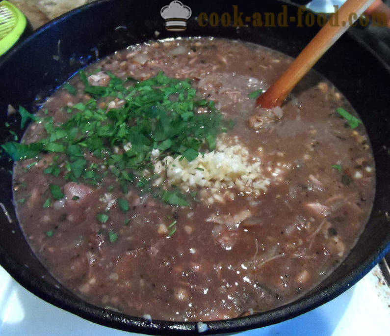 Kharcho suppe med ris - hvordan man kan koge suppe grub derhjemme, trin for trin opskrift fotos