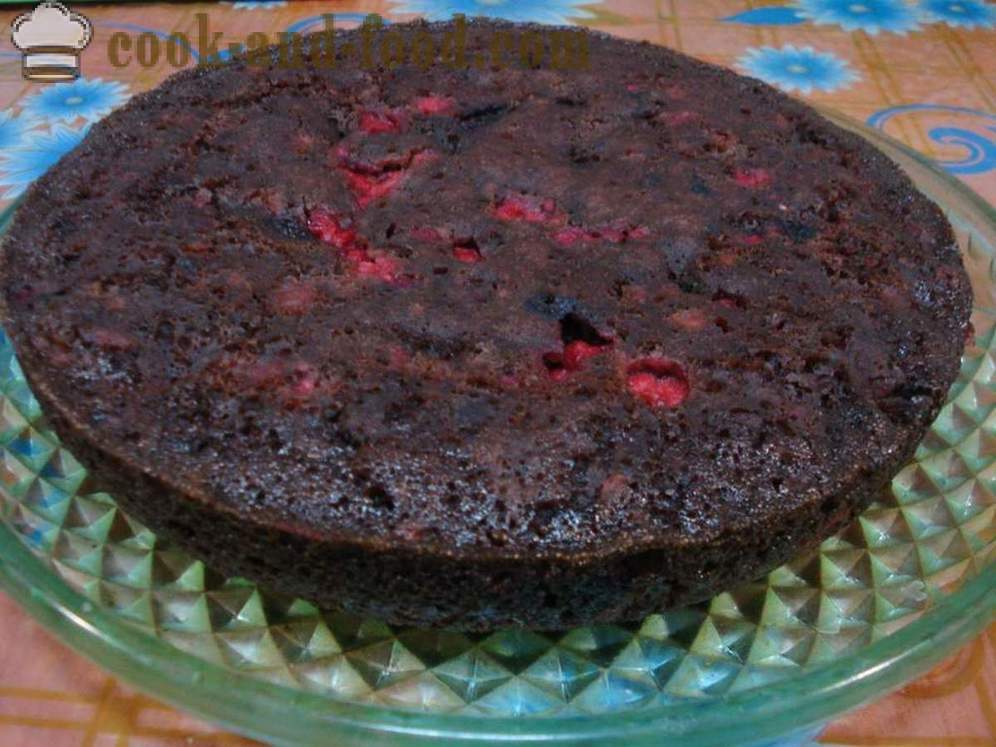 Lean chokoladekage uden æg - hvordan man laver en chokoladekage i multivarka, trin for trin opskrift fotos