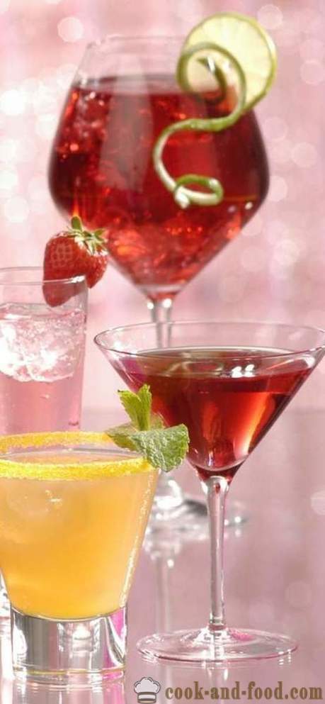 2017 nytår drinks og festlige cocktails på År for Rooster - alkoholiske og ikke-alkoholiske