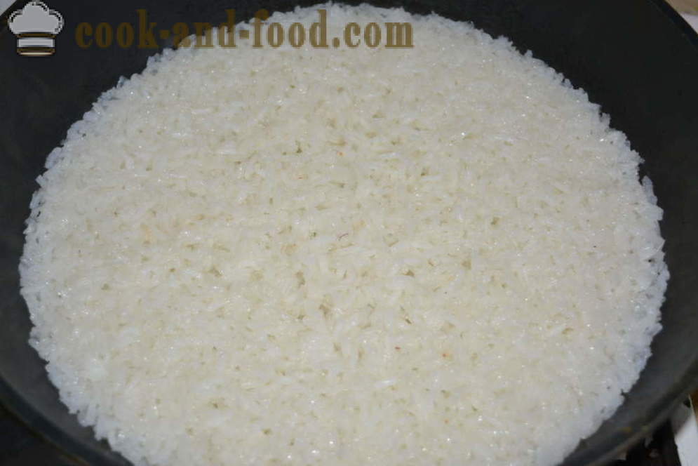 Sådan koger ris til pynt smuldrende - hvordan man laver sprøde ris i en stegepande, en trin for trin opskrift fotos