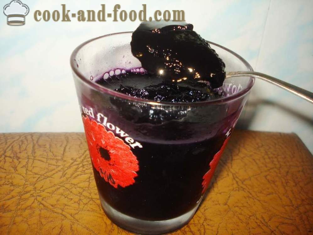 Grape gelé med gelatine - hvordan man laver gelé af druer derhjemme, trin for trin opskrift fotos