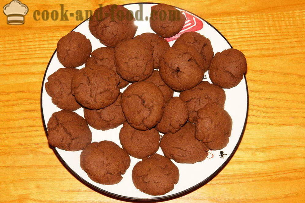 Hurtig og nem chocolate chip cookies - hvordan man laver chokolade chip cookies derhjemme, skridt for skridt opskrift fotos