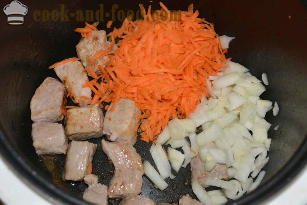 Sour suppe af sauerkraut med kød multivarka - hvordan man kan koge suppe af sauerkraut i multivarka, trin for trin opskrift fotos