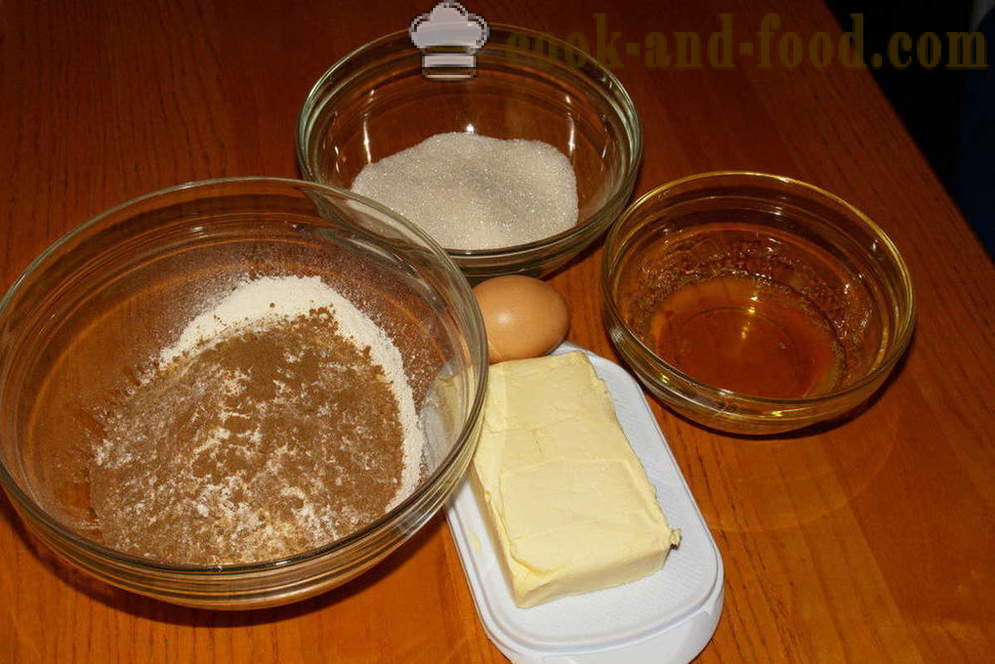 Honningkager cookies med kanel og honning - hvordan man laver en honningkager hjem, skridt for skridt opskrift fotos