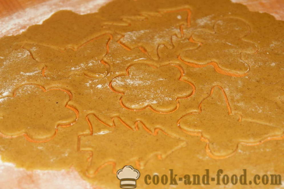 Honningkager cookies med kanel og honning - hvordan man laver en honningkager hjem, skridt for skridt opskrift fotos