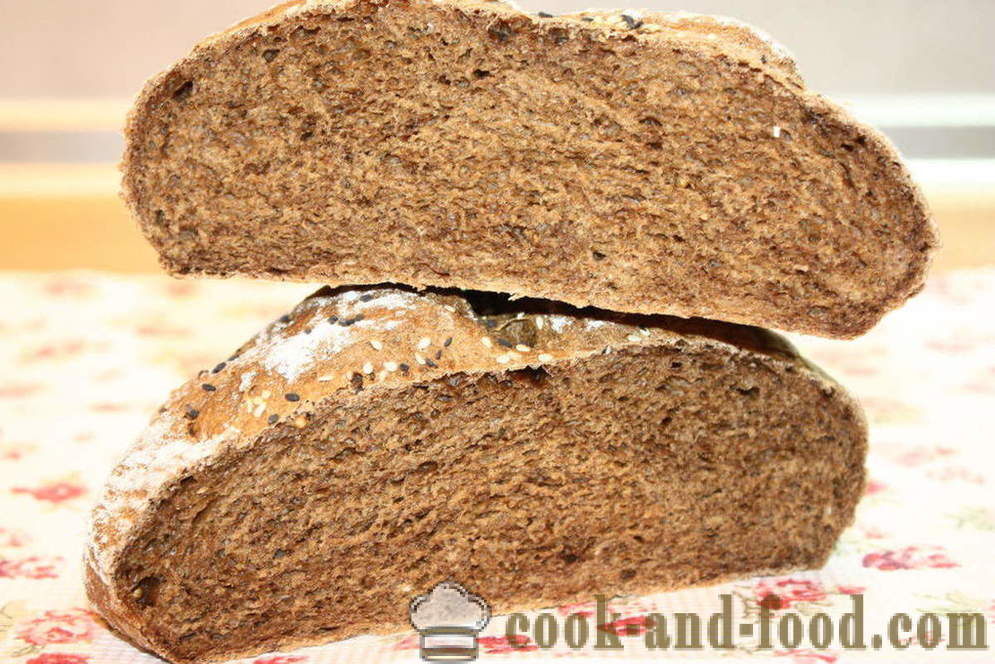 Opskrift på rugbrød i ovnen - hvordan til at bage rugbrød derhjemme, trin for trin opskrift fotos