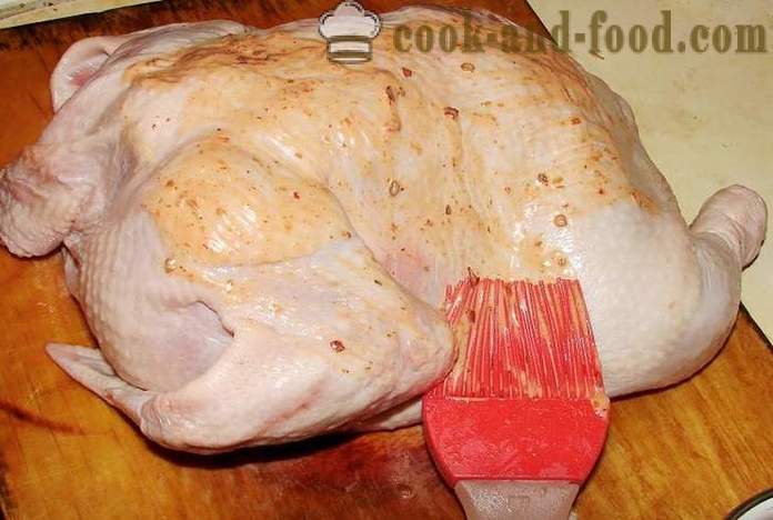 Kylling salt i ovnen - hvordan man kan tilberede kylling for salt, en trin for trin opskrift fotos