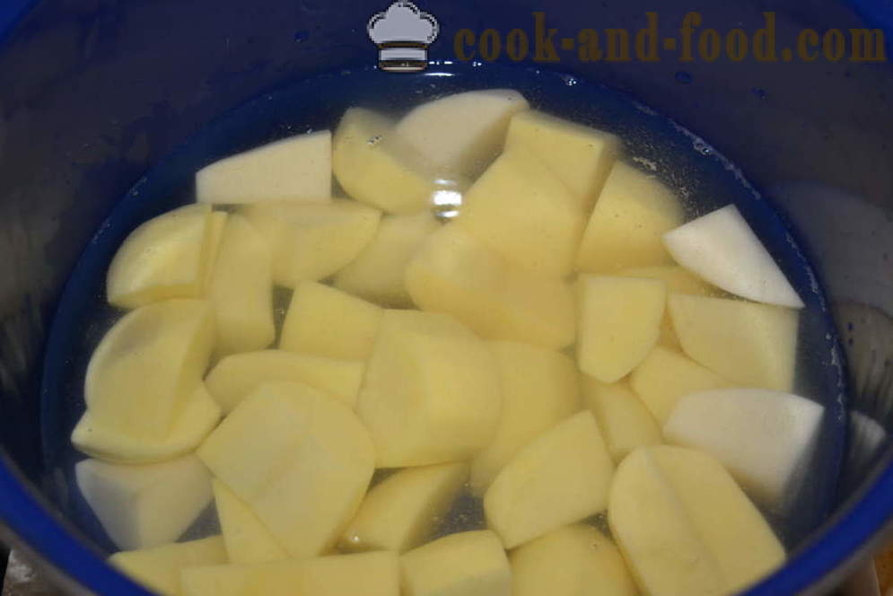 Kartoffelmos med mælk og smør uden klumper - hvordan at tilberede en lækker kartoffelmos, en trin for trin opskrift fotos