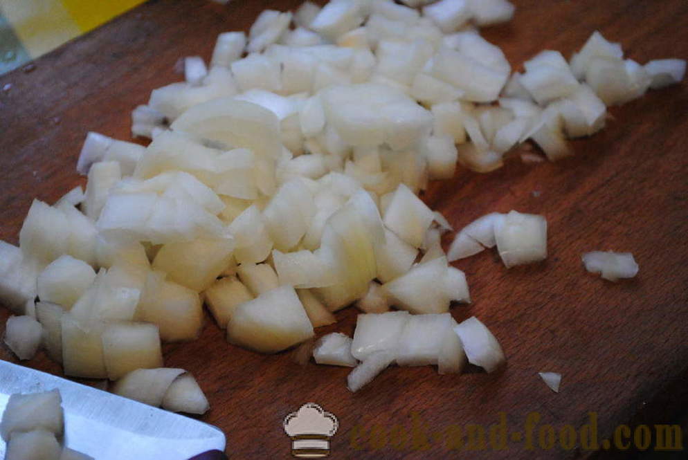 Puff salat med svampe og ost - hvordan man forbereder lagdelt salat med svampe, en trin for trin opskrift fotos