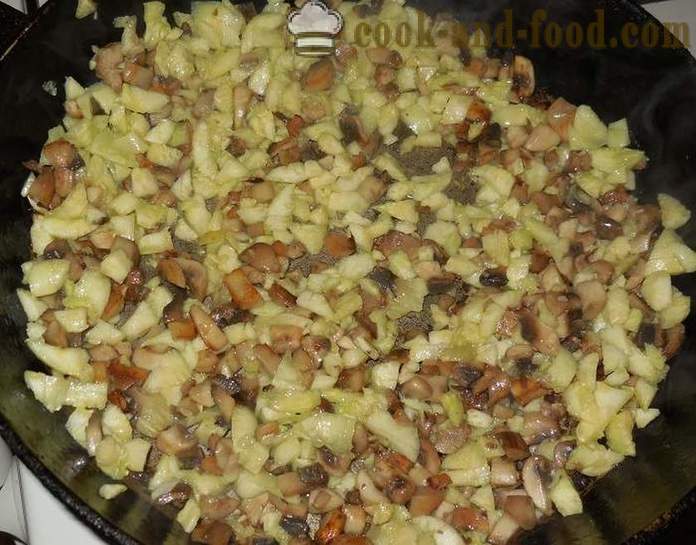 Courgetter bagt i ovnen med hakket kød: ris med svampe og ost - hvordan man laver udstoppede zucchini i ovnen, med en trin for trin opskrift fotos