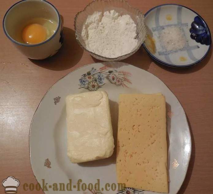 Saltede kiks med ost i ovnen - hvordan man laver ost kiks, opskrift med billede